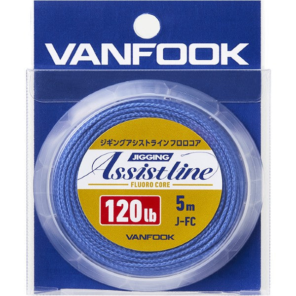 VANFOOK J-FC JIGGING ASSIST LINE FLUORO CORE 50LB #BLUE
