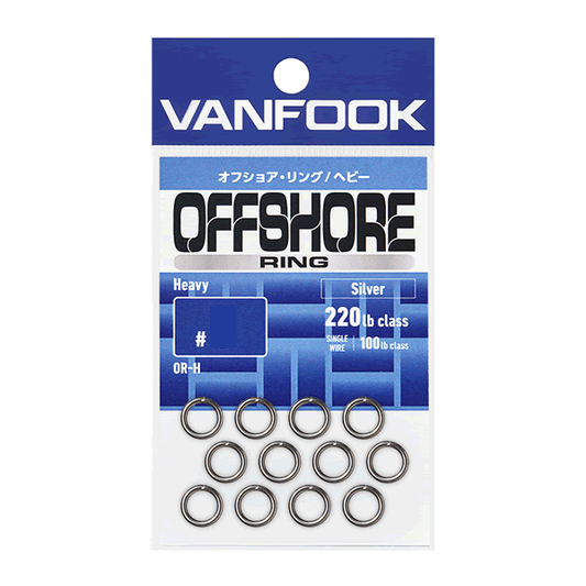 VANFOOK OR-H OFFSHORE RING HEAVY #3 : 0.22g (16 pc/pack) SILVER