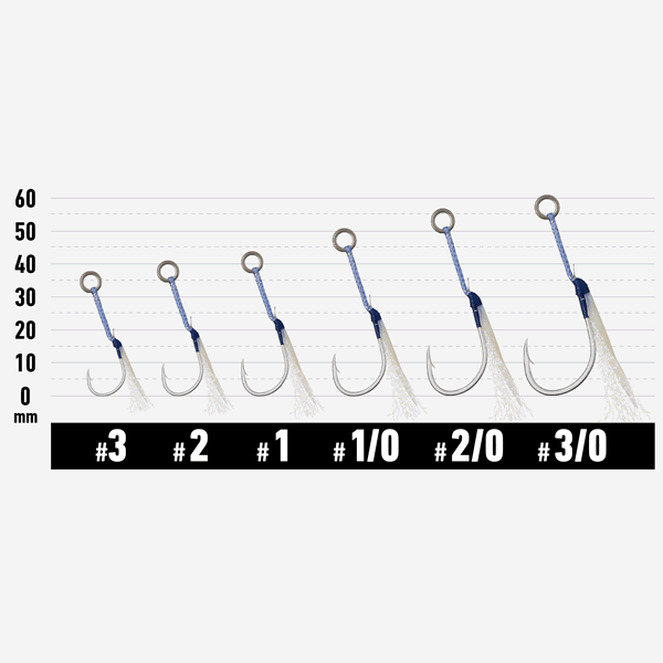 VANFOOK JD-50 JIGEN DECO ASSIST #1 (2 pcs/pack) SILVER