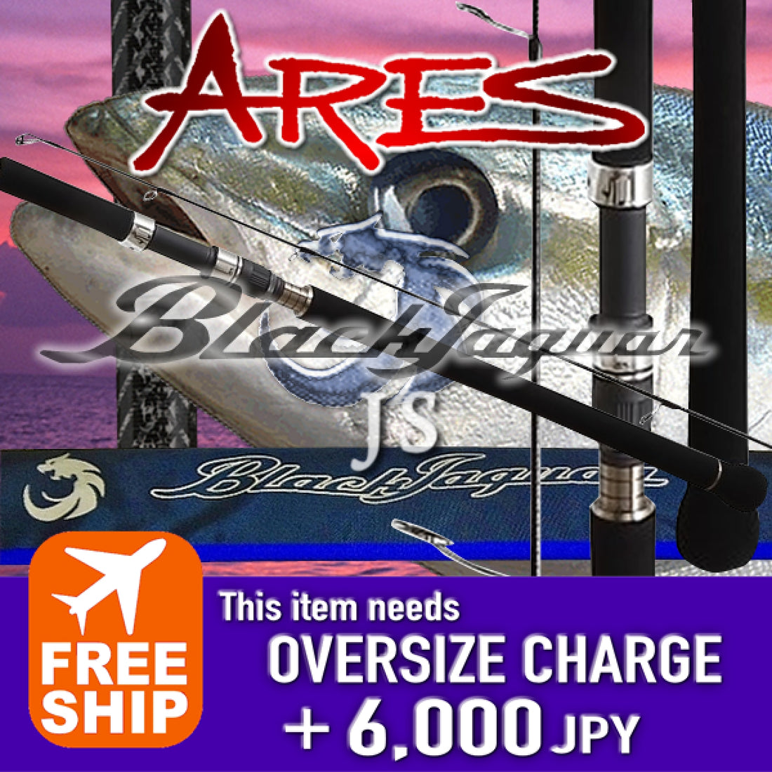 ARES BLACK JAGUAR SPINNING S602/4+ 1 piece (Spinning) fishing rod