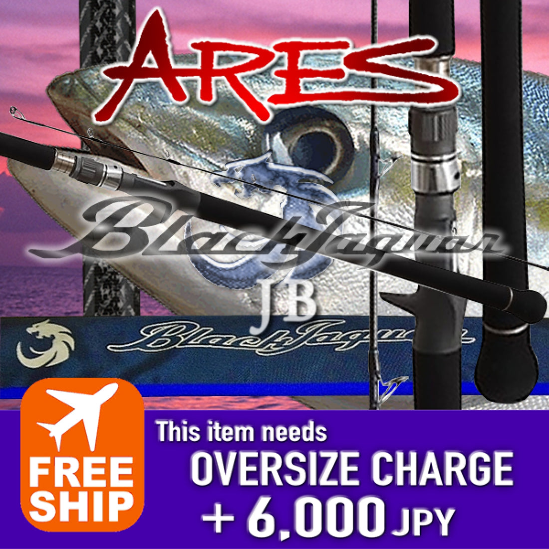 ARES BLACK JAGUAR BAIT B601/3 1 piece (Casting) fishing rod