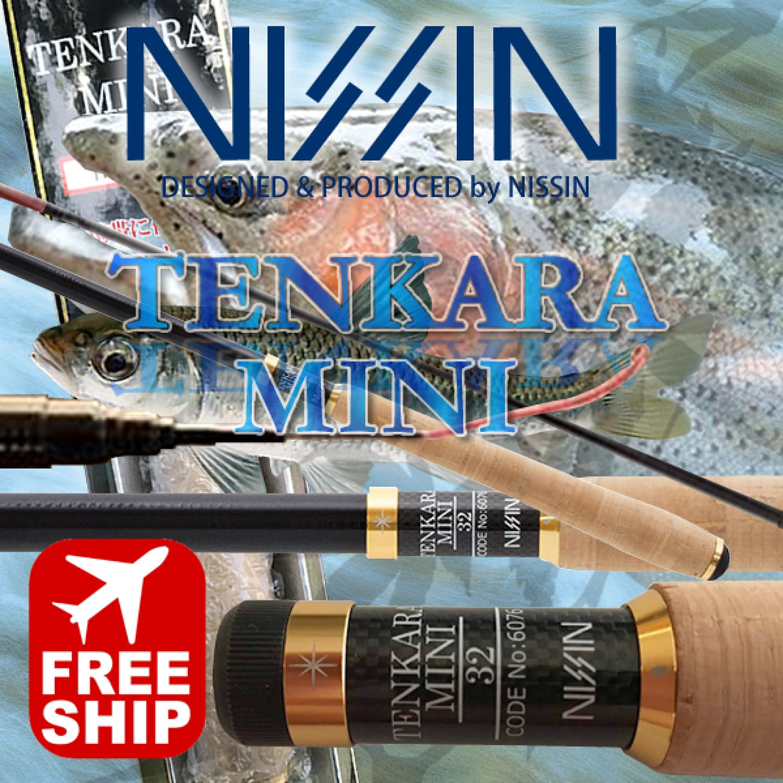 NISSIN TENKARA MINI 3620 20 piece fishing rod