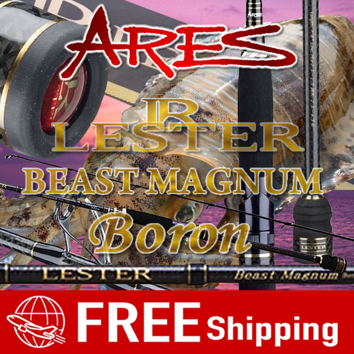 ARES LESTER BEAST MAGNUM BORN 7.8 2 piece (Spinning) fishing rod