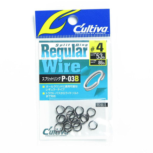 OWNER P-03B SPLIT RING REGULAR WIRE B #4 fishing terminal tackle