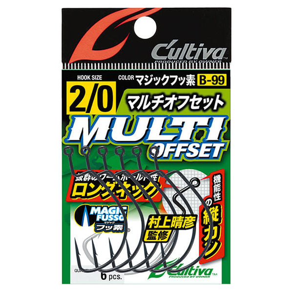 OWNER B-99 MULTI OFFSET HOOK #2/0 (6 pcs/pack) fishing terminal tackle