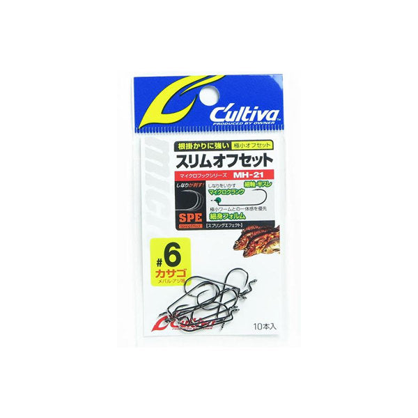 OWNER MH-21 SLIM OFFSET #6 fishing terminal tackle
