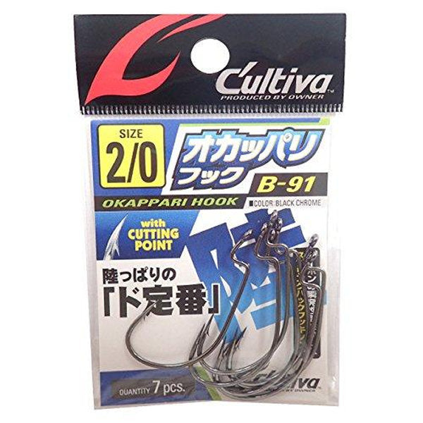 OWNER B-91 OKAPPARI HOOK #2/0 (7 pcs/pack) fishing terminal tackle