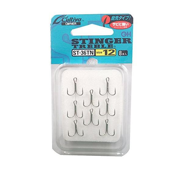 OWNER ST-36TN STINGER TREBLE #12 fishing terminal tackle