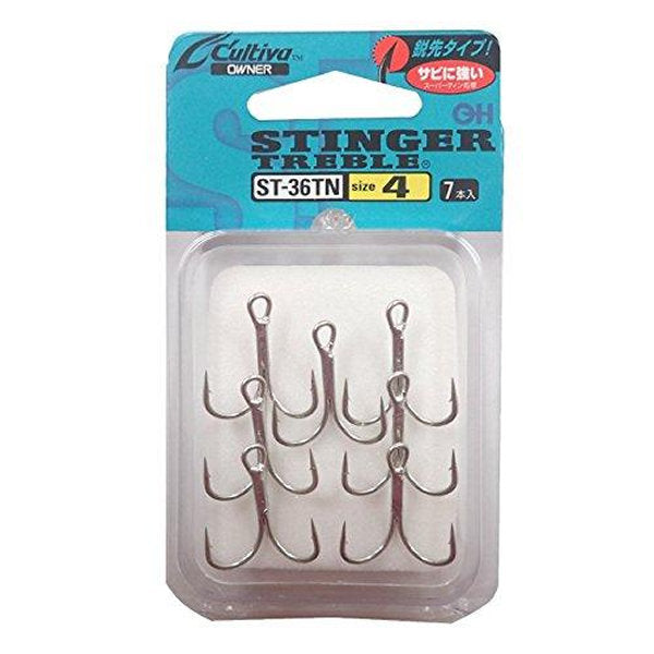 OWNER ST-36TN STINGER TREBLE #4 fishing terminal tackle