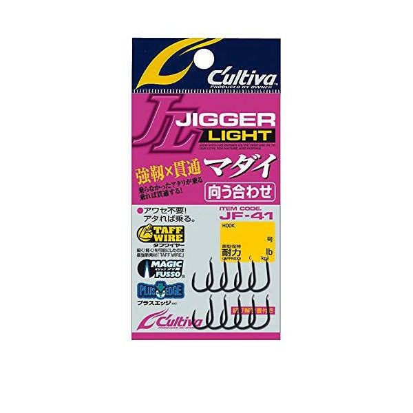 OWNER JF-41 JIGGER LIGHT MADAI MUKOUAWASE #6 (24 pcs/pack) fishing terminal tackle