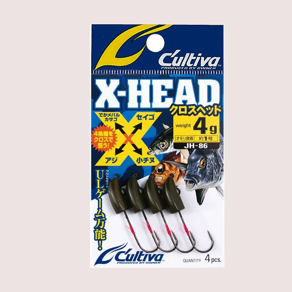 OWNER JH-86 X-HEAD 3.0g (4 pcs/pack) fishing terminal tackle