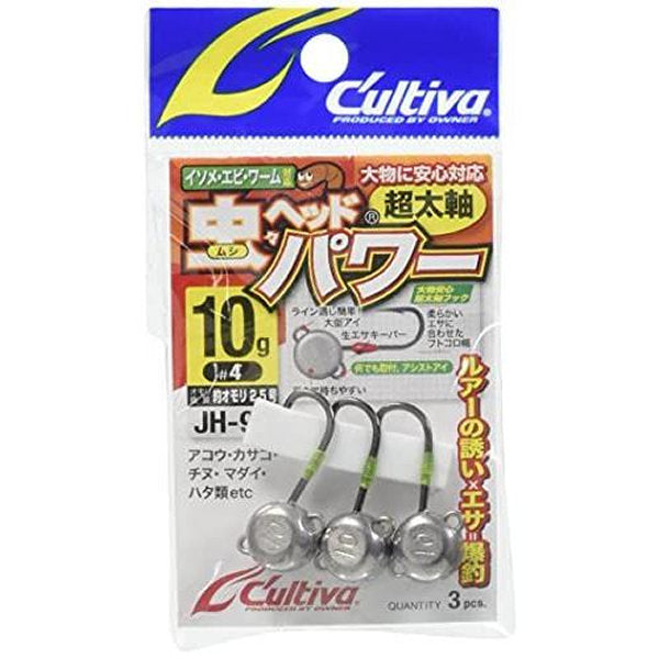 OWNER JH-90 MUSHI HEAD POWER 10g (3 pcs/pack) fishing terminal tackle