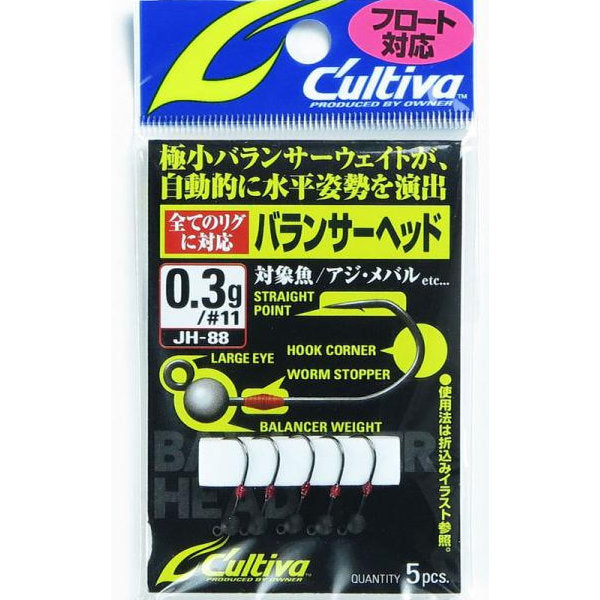 OWNER JH-88 BALANCER HEAD 0.3g (5 pcs/pack) fishing terminal tackle