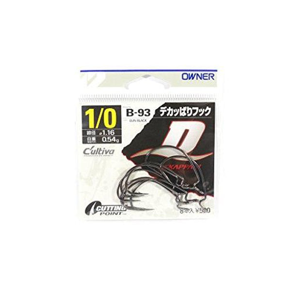 OWNER B-93 DEKAPPARI HOOK #1/0 (8 pcs/pack) fishing terminal tackle