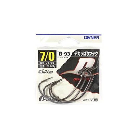 OWNER B-93 DEKAPPARI HOOK #7/0 (4 pcs/pack)