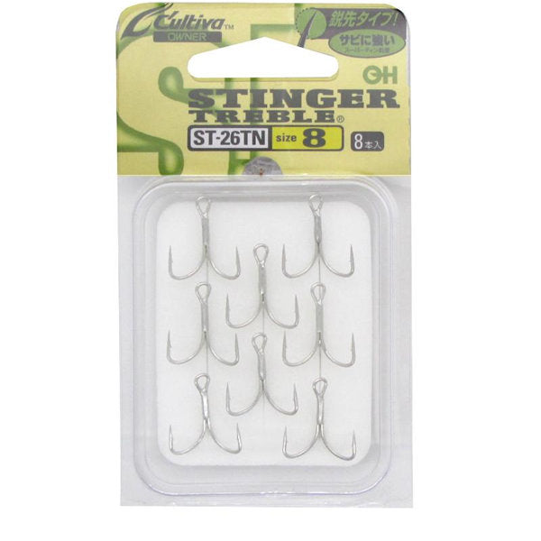 OWNER ST-26TN STINGER TREBLE #8 fishing terminal tackle