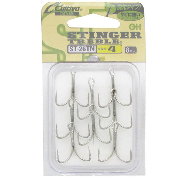 OWNER ST-26TN STINGER TREBLE #4 fishing terminal tackle
