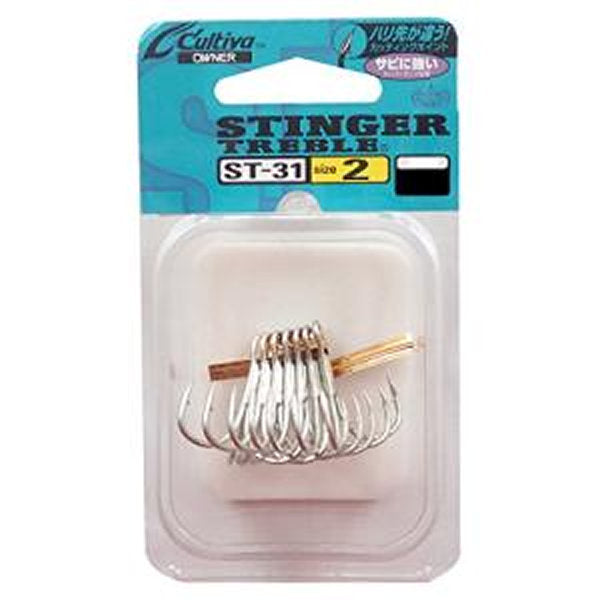 OWNER ST-31 STINGER TREBLE #2 fishing terminal tackle