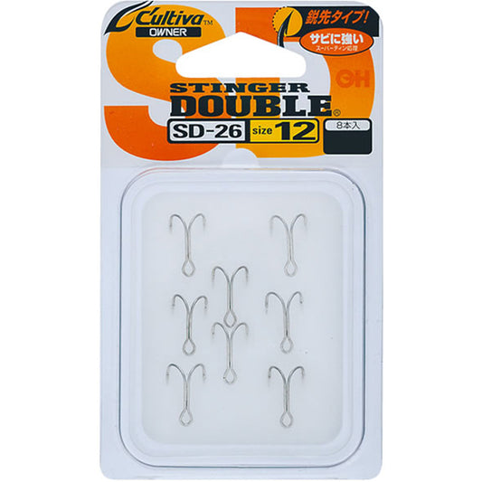 OWNER SD-26 DUBBLE HOOK #10 (8 pcs/pack)