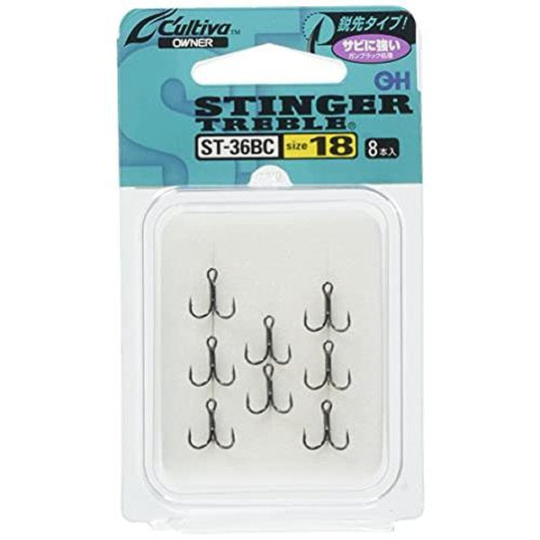 OWNER ST-36BC STINGER TREBLE #18 fishing terminal tackle