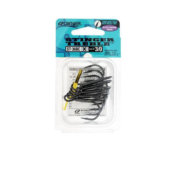 OWNER ST-36BC STINGER TREBLE #3/0 fishing terminal tackle