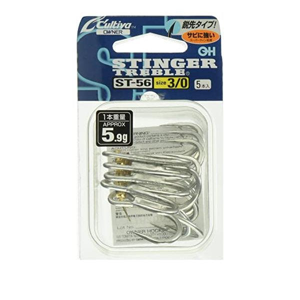 OWNER ST-56 STINGER TREBLE #3/0 fishing terminal tackle