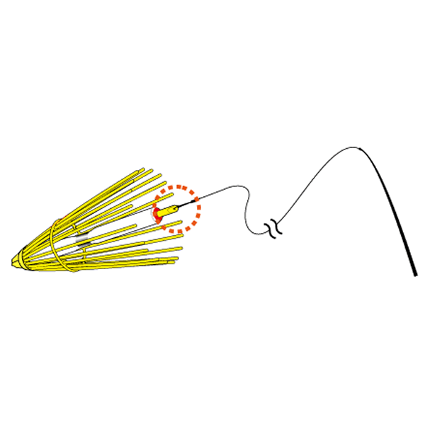 DAIWA UKITORI PARASOL ENTO F YELLOW fishing accessory — photo 2