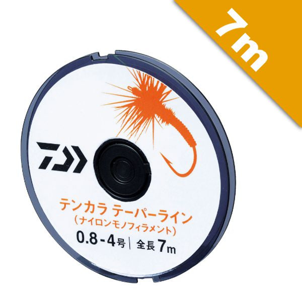 DAIWA TENKARA TAPER LINE #0.8 - #4 - 7m NYLON YELLOW fishing line