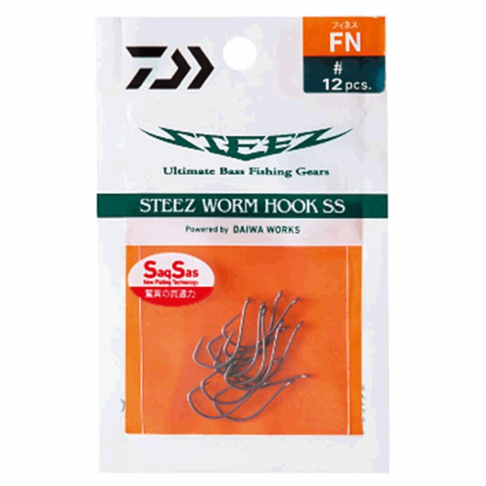 DAIWA STEEZ WORM HOOK SS FN #3 (10 pcs/pack)