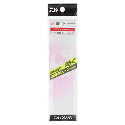 DAIWA KOHGA SILICONE NECKTIE NAKAI TUNE STR SLIM STRAIGHT SLIM (5 pcs/pack) AURORA