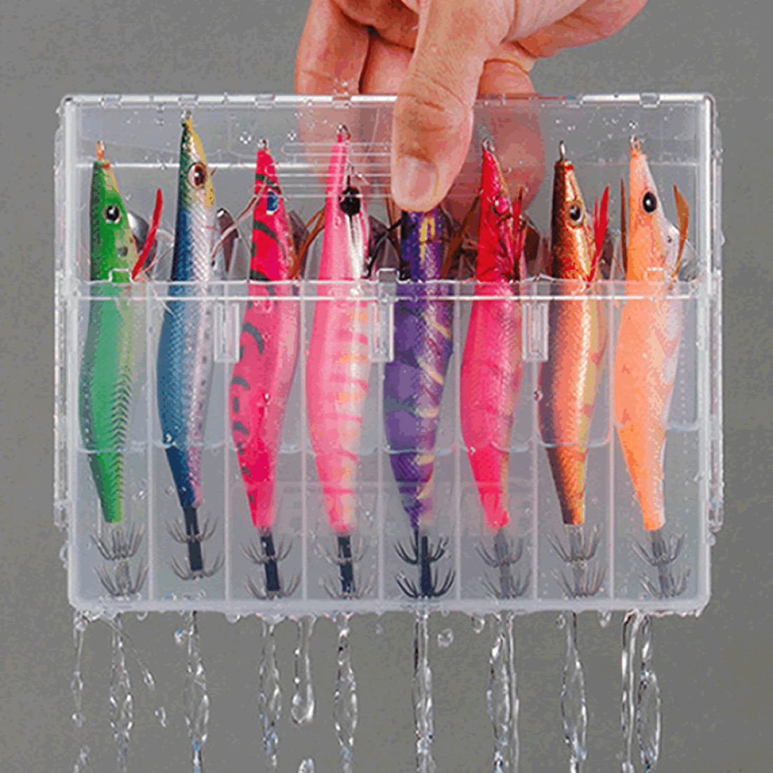 MEIHO EGI STOCKER 200 x 150 x 33mm VW-ES2051 CLEAR fishing accessory — photo 2