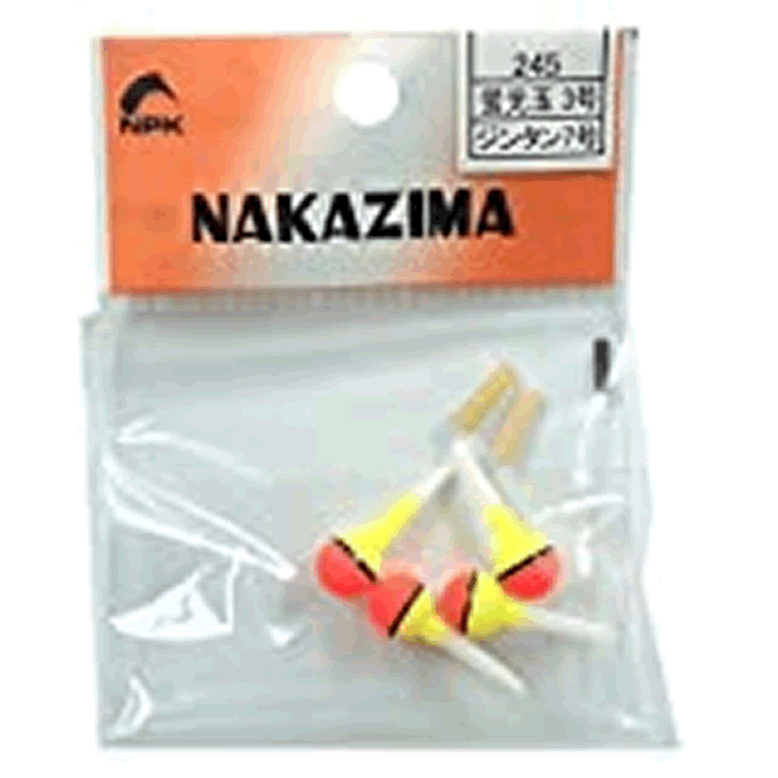 NAKAZIMA FLUORESCENCE BALL FLOAT #3 / 9 x 25 mm 245 (4 pcs/pack) fishing terminal tackle
