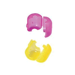 NAKAZIMA EGI SAFETY COVER M (10 [cs/pack) 1089 (ca.60 - 90 mm) YELLOW / PINK fishing accessory — photo 2