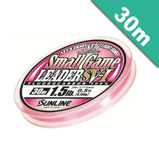 SUNLINE SALTIMATE SMALL GAME LEADER SV-I #0.6 (2 lb) - 30m FLUOROCARBON MAGICAL PINK