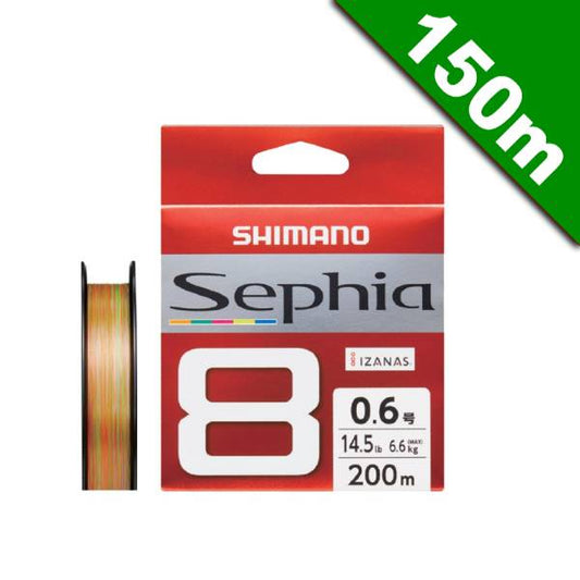 SHIMANO SEPHIA 8 #0.6 (14.5 lb) - 150m LD-E51W 5 COLOR