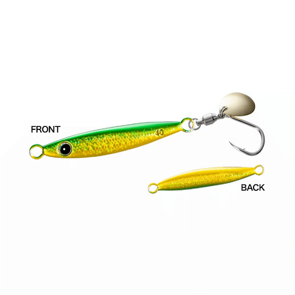 SHIMANO OCEA FALLSHOT BLADE 40g 63mm : 40g Sinking JU-W04X S GURI KIN 003
