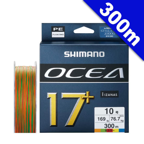 SHIMANO OCEA 17+PE #8 (139 lb) - 300m 5 COLORS