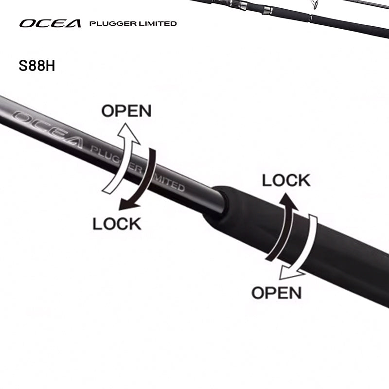 SHIMANO OCEA PLUGGER LIMITED S88H (1 pce-Grip Joint, Spinning)