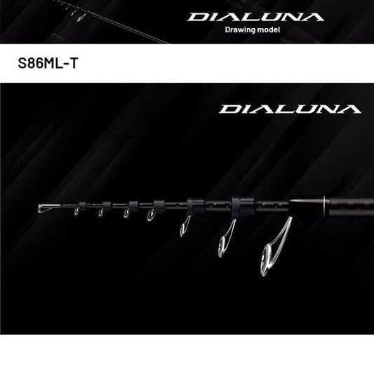 SHIMANO 24 DIALUNA [TELESCOPIC] S86ML-T (3 pcs - Telescopic, Spinning) - Britannic Trade