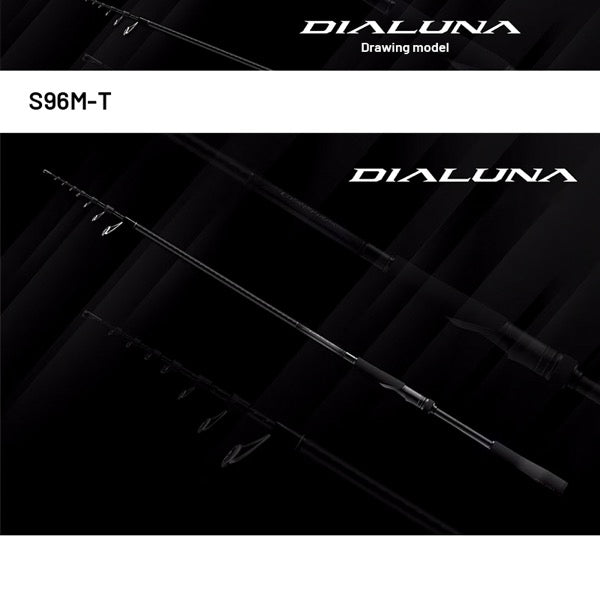 SHIMANO 24 DIALUNA [TELESCOPIC] S96M-T (3 pcs - Telescopic, Spinning) fishing rod — photo 3