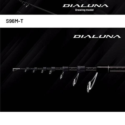 SHIMANO 24 DIALUNA [TELESCOPIC] S96M-T (3 pcs - Telescopic, Spinning) - Britannic Trade
