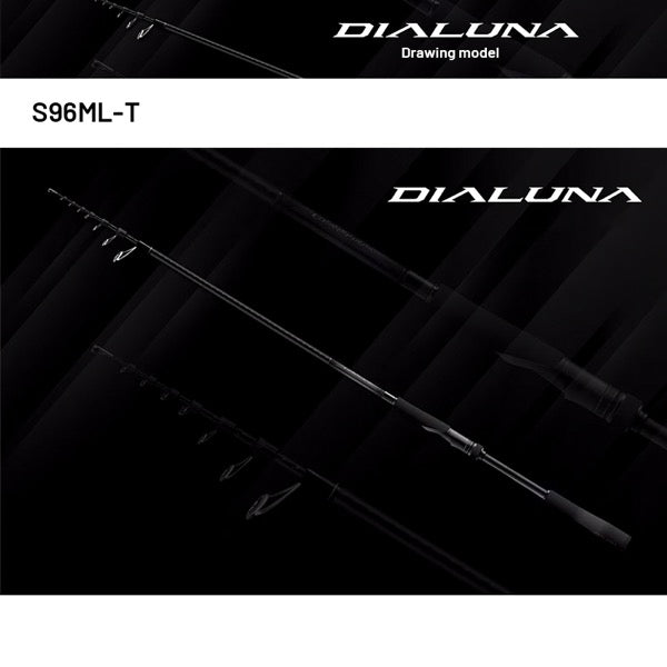 SHIMANO 24 DIALUNA [TELESCOPIC] S96ML-T (3 pcs - Telescopic, Spinning) fishing rod — photo 3