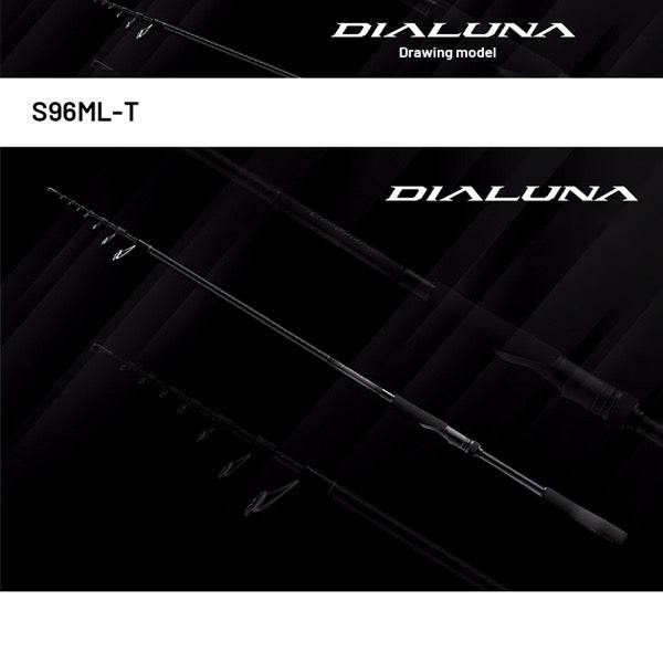 SHIMANO 24 DIALUNA [TELESCOPIC] S96ML-T (3 pcs - Telescopic, Spinning) - Britannic Trade