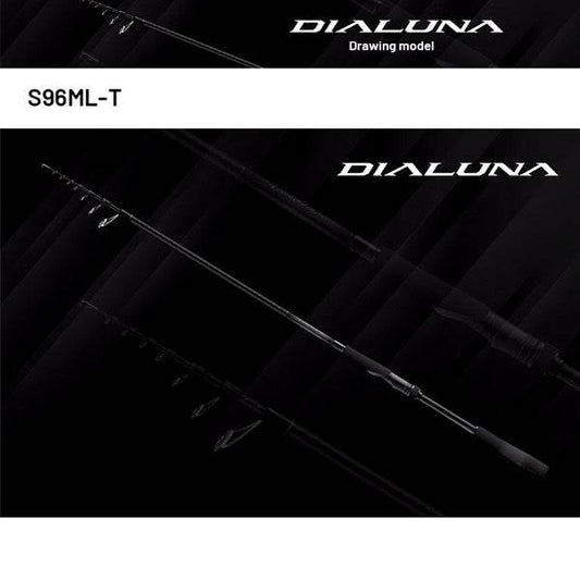 SHIMANO 24 DIALUNA [TELESCOPIC] S96ML-T (3 pcs - Telescopic, Spinning) - Britannic Trade