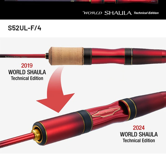 SHIMANO 24 WORLD SHAULA TECHNICAL EDITION S52UL-F/4 (4 pieces, Spinning)