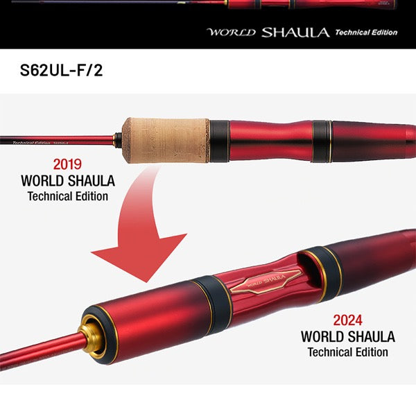 SHIMANO 24 WORLD SHAULA TECHNICAL EDITION S62UL-F/2 (2 pieces, Spinning)