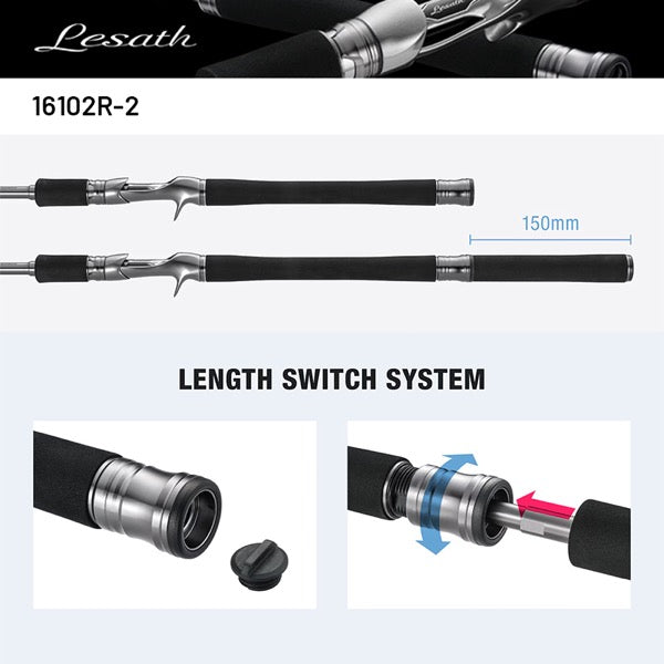 SHIMANO 25 LESATH 16102R-2 Casting fishing rod — photo 2
