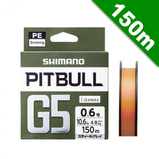 SHIMANO PITBULL G5 #1.5 (25.8 lb) - 150m HI-ORANGE - Britannic Trade