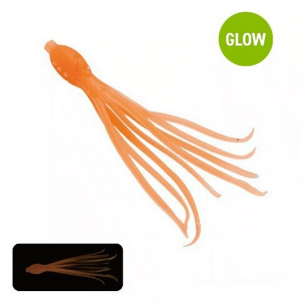 SHIMANO ENGETSU SYUGYO TIE IIDAKO BABY 100mm (2 pcs/pack) EW-008Q ORANGE GLOW