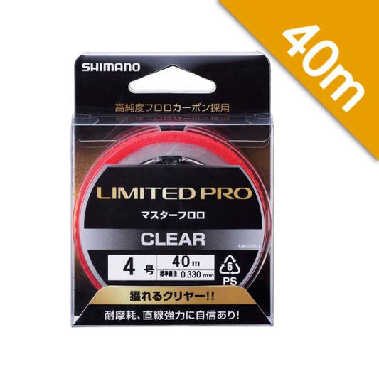 SHIMANO LIMITED PRO MASTER FLUORO CLEAR #4.0 - 40m LB-C32U CLEAR